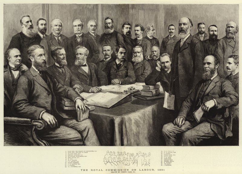 De Koninklijke Commissie voor Arbeid, 1891 door Joseph Nash
