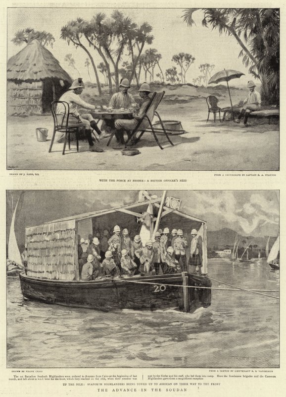 De opmars in Soedan door Joseph Nash
