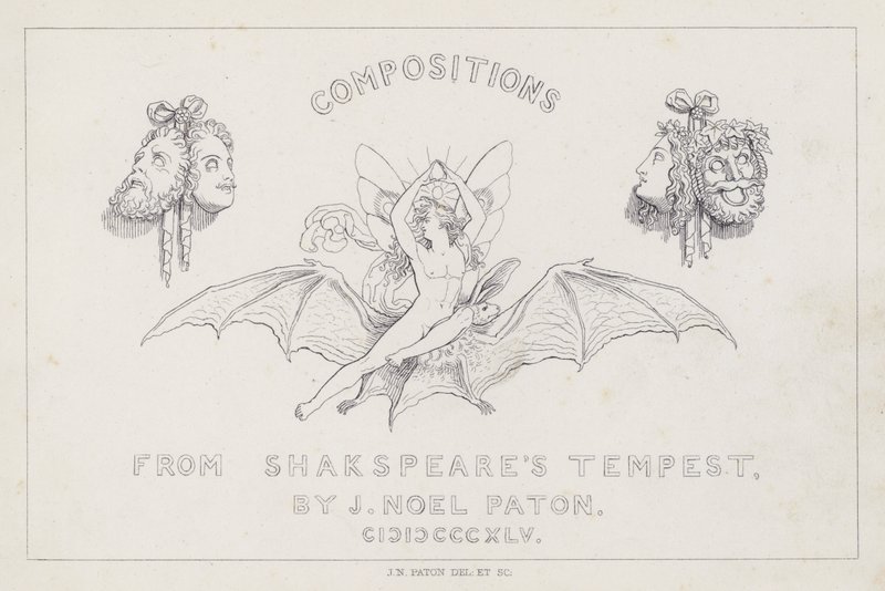 Shakespeares De Storm door Joseph Noel after Paton