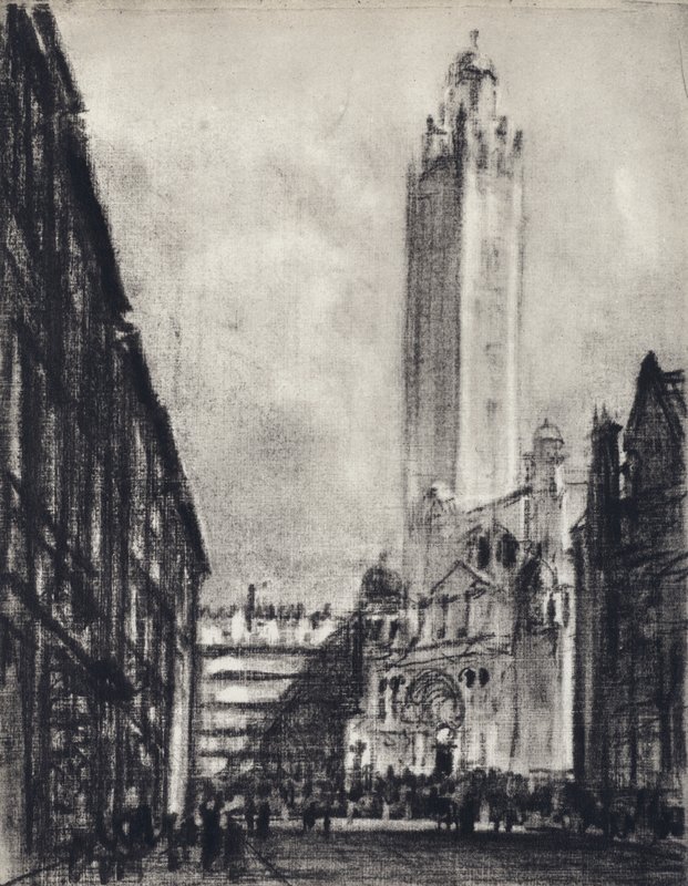 De Kathedraal, Westminster door Joseph (after) Pennell