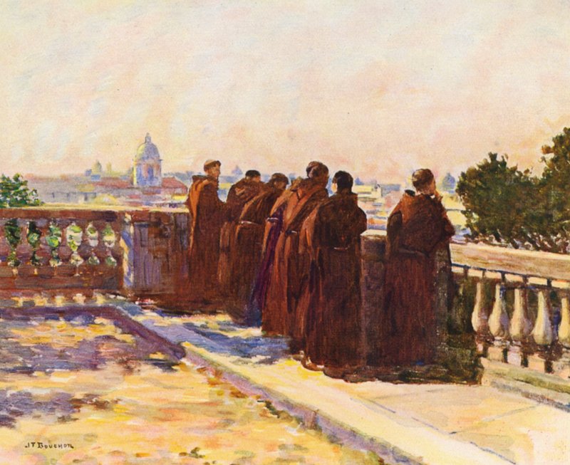 Rome: Au Pincio door Joseph Felix Bouchor