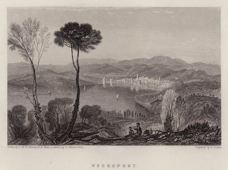 Negropont door Joseph Mallord William (after) Turner