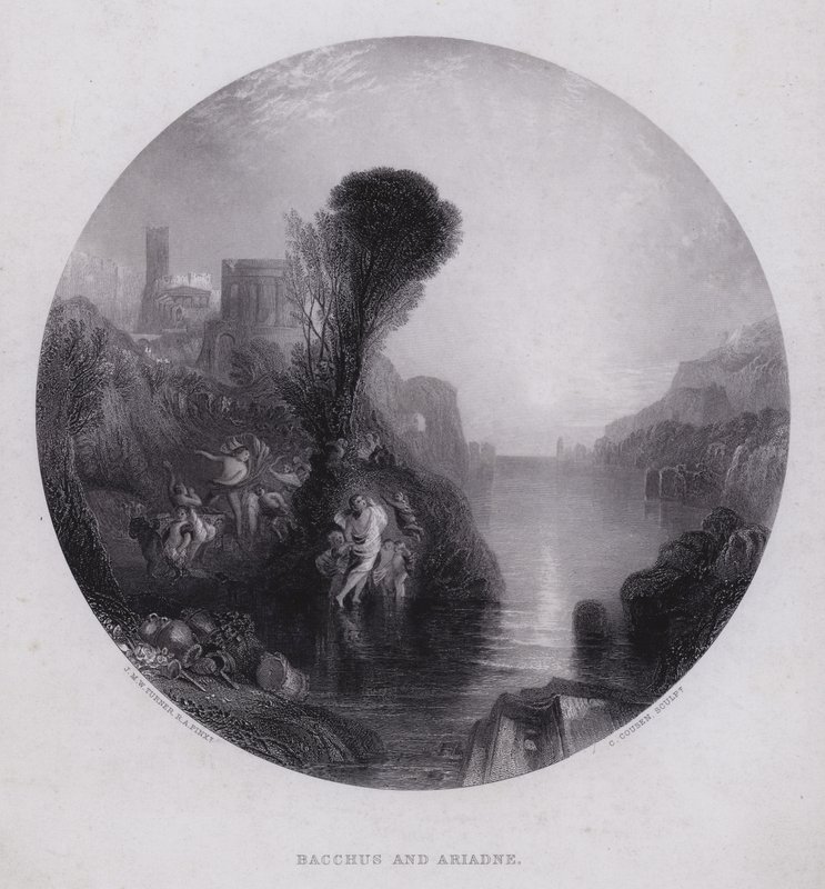 Bacchus en Ariadne door Joseph Mallord William Turner