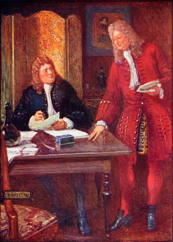 Joseph Addison en Richard Steele door Joseph Ratcliffe Skelton