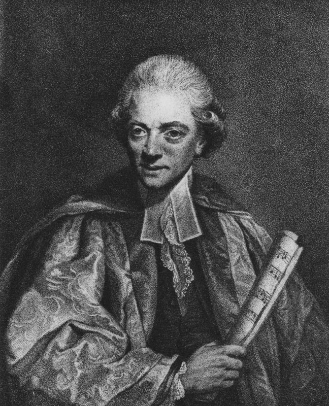 Dr. Charles Burney door Joshua (after) Reynolds