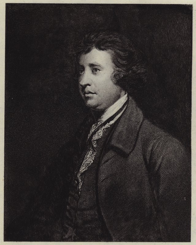 Edmund Burke door Joshua (after) Reynolds