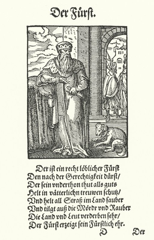 De prins (gravure) door Jost (after) Amman