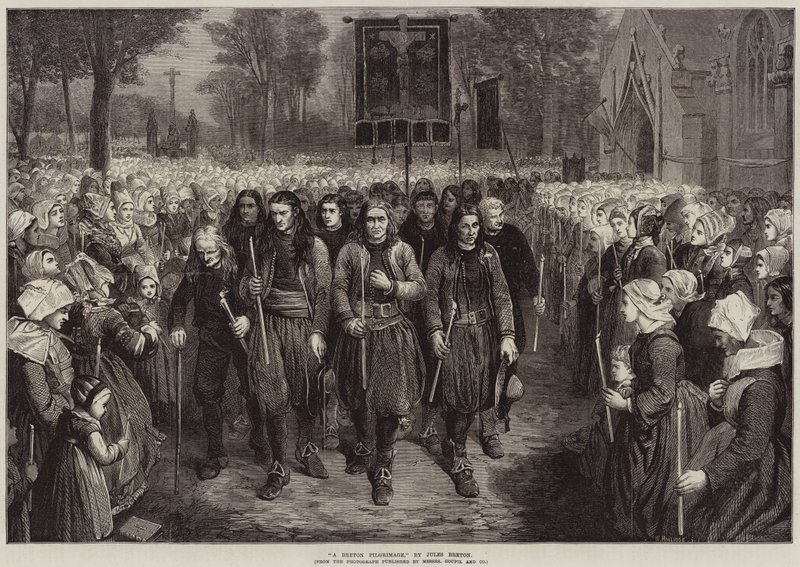 Een Bretonse pelgrimstocht door Jules Breton