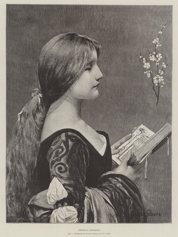 Venetiaanse Avondzang door Jules Joseph Lefebvre
