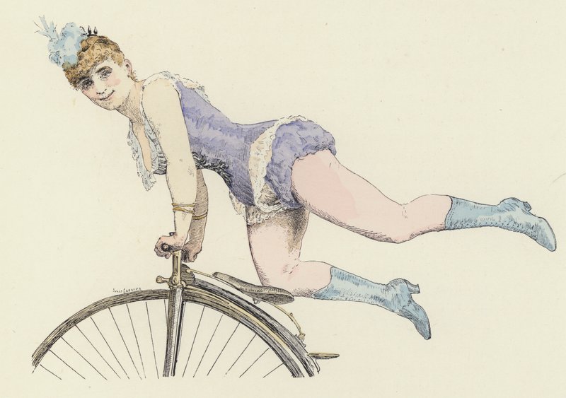 Fietsartiest door Jules Arsene Garnier