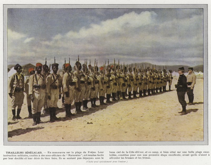 Senegalese scherpschutters door Jules Gervais Courtellemont
