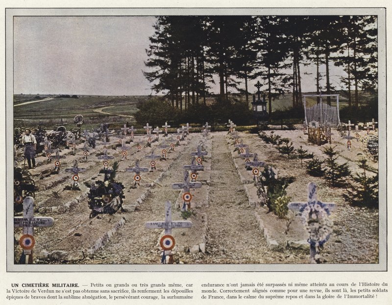 Een militaire begraafplaats door Jules Gervais Courtellemont