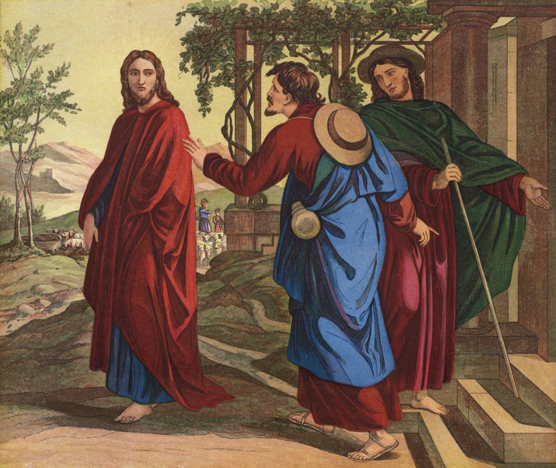 Blijf bij ons door Julius Schnorr von Carolsfeld