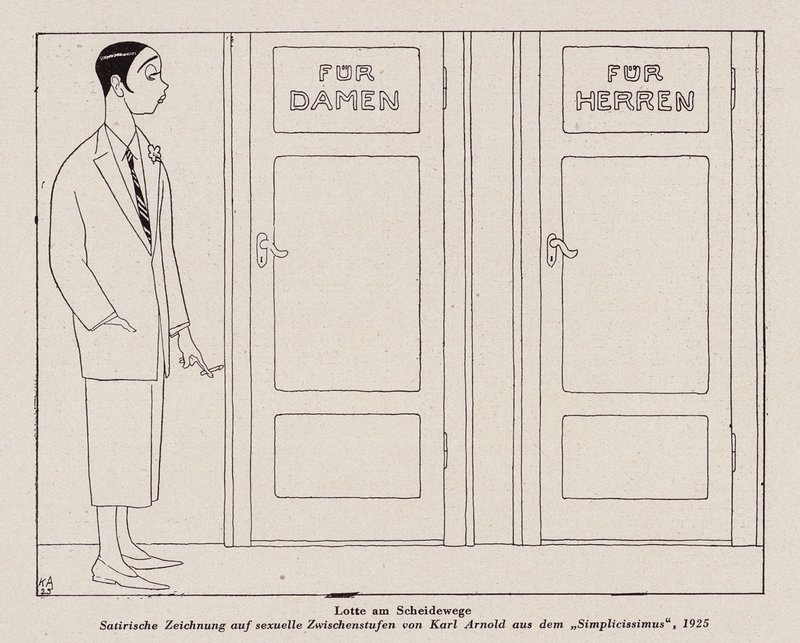 Transseksueel (litho) door Karl Arnold