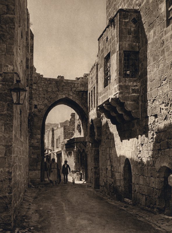 Jeruzalem, Straatscène door Karl Grober