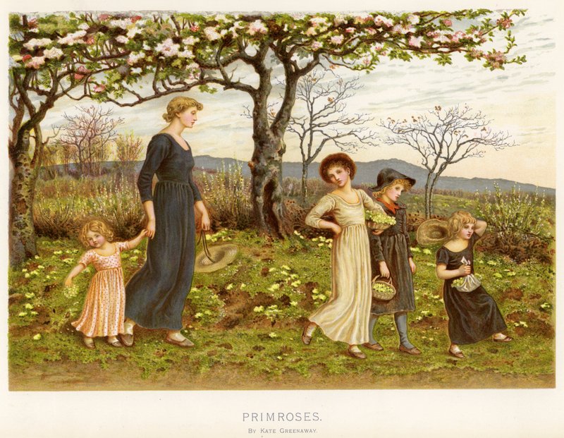 Sleutelbloemen door Kate Greenaway