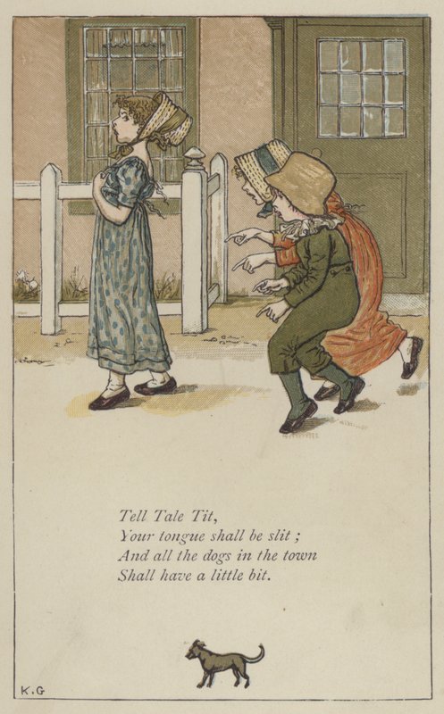 Tell Tale Tit door Kate (after) Greenaway