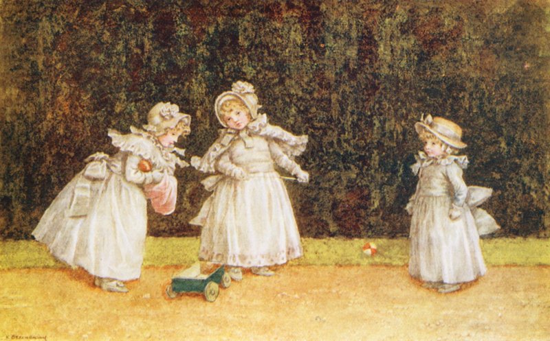 Het kleine karretje door Kate (after) Greenaway