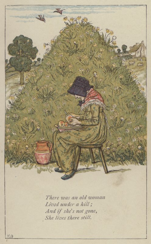 Er was eens een oude vrouw door Kate Greenaway