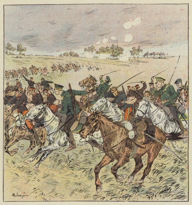 Cavaleriegevecht bij Oua-Fan-Gou door L. Malespine