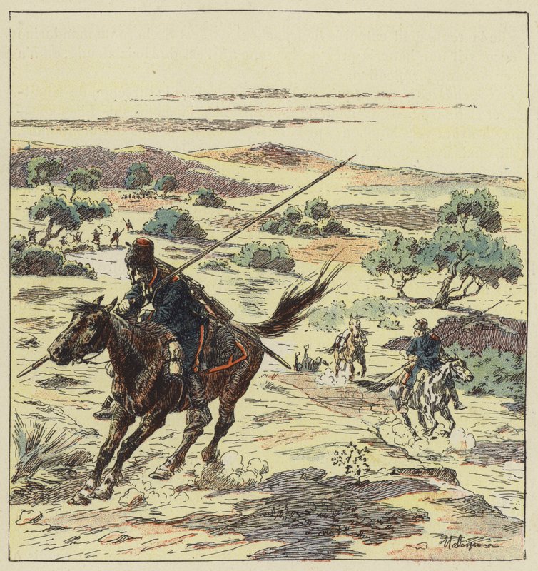 Kozakkenverkenners door L. Malespine