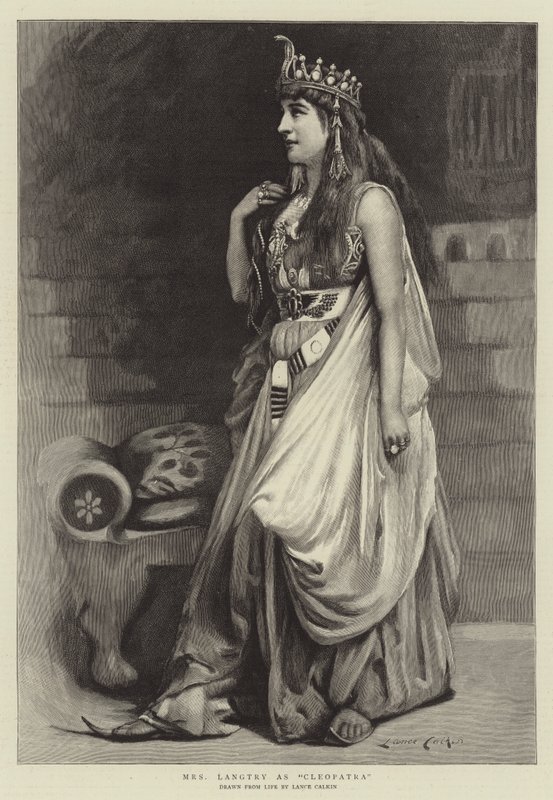 Mevrouw Langtry als Cleopatra door Lance Calkin