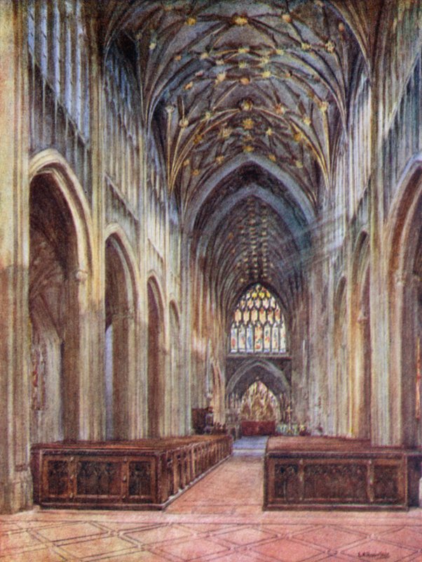 St Mary Redcliffe, kijkend naar het Oosten door Laura Annie Happerfield