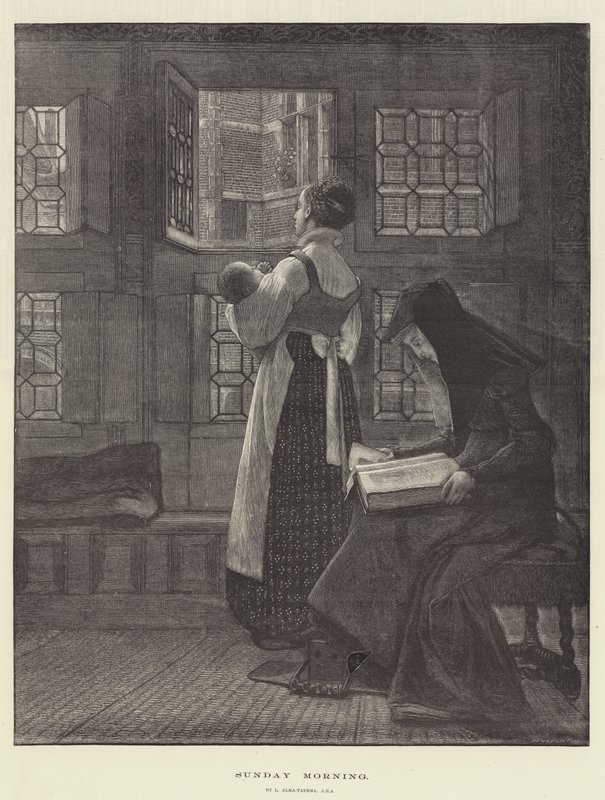Zondagochtend door Lawrence Alma Tadema