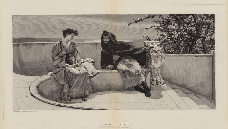Het oude verhaal door Lawrence Alma Tadema