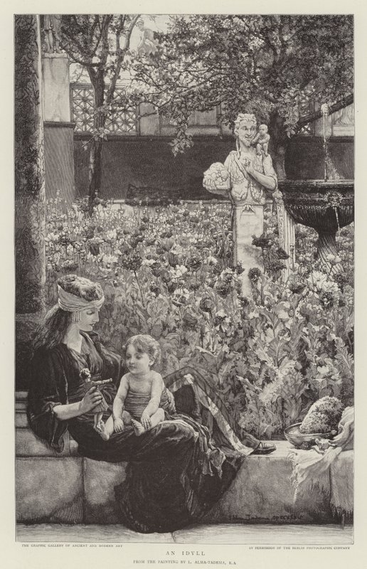 Een Idylle door Lawrence Alma Tadema