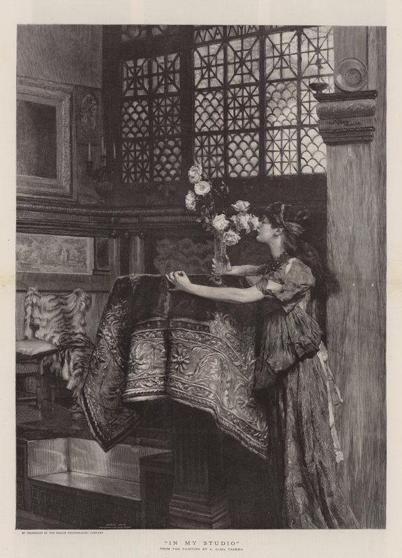 In Mijn Atelier door Lawrence Alma Tadema