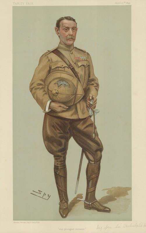 Generaal-majoor Sir Archibald Hunter door Leslie Matthew Ward