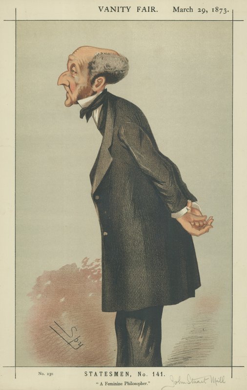De heer John Stuart Mill door Leslie Matthew Ward
