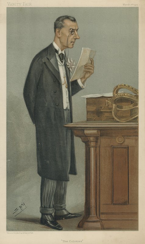 De heer Joseph Chamberlain door Leslie Matthew Ward