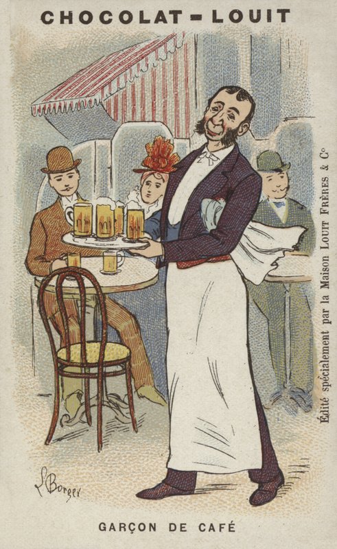 Garcon de Cafe door Louis Borgex
