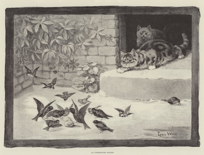 Een Onopgemerkte Gevaar door Louis Wain