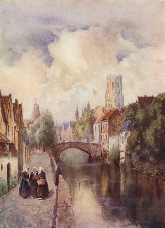De Kade Vert, Brugge door Louis Burleigh Bruhl