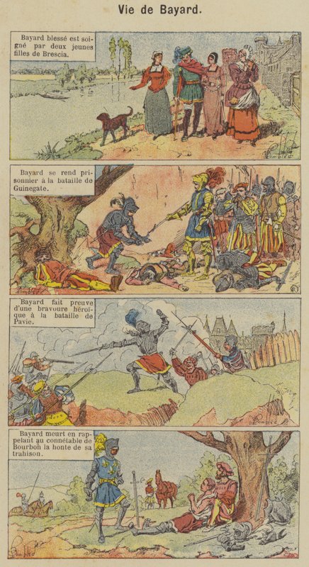Leven van Bayard door Louis Charles (after) Bombled