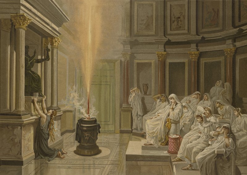 Smeekbede aan de goden door Louis Hector Leroux