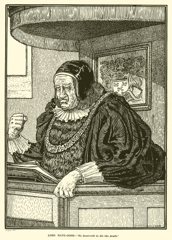 Heer Hate-Good (gravure) door Louis John Rhead
