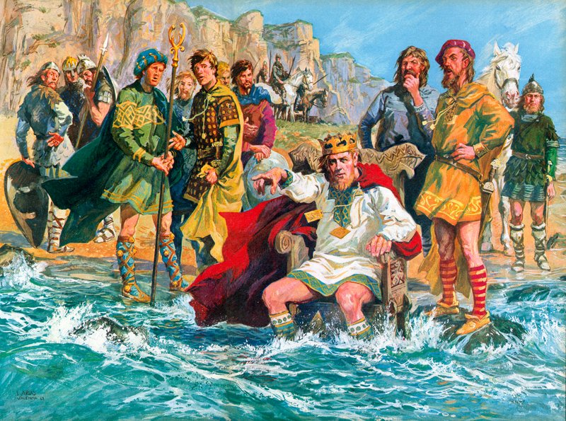 Koning Canute door Luis Arcas Brauner