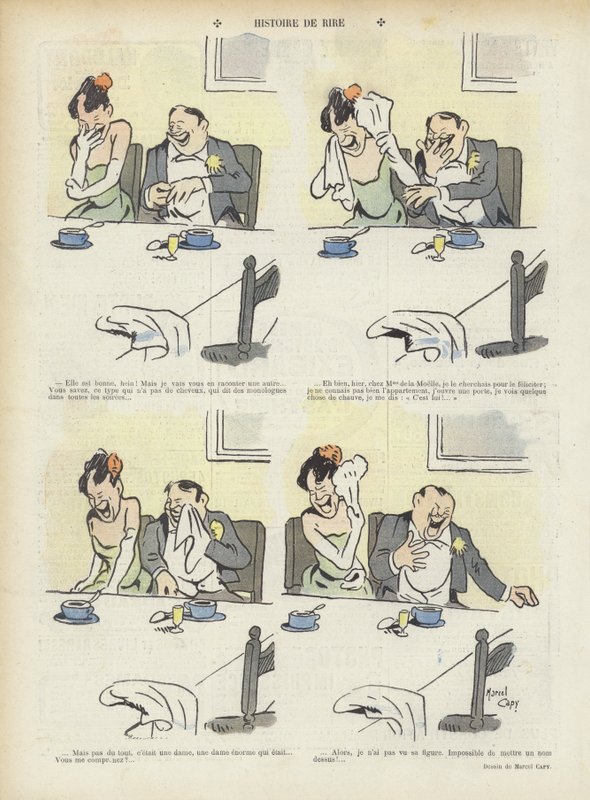 Illustratie voor Le Rire door Marcel Amable O.L. Capy
