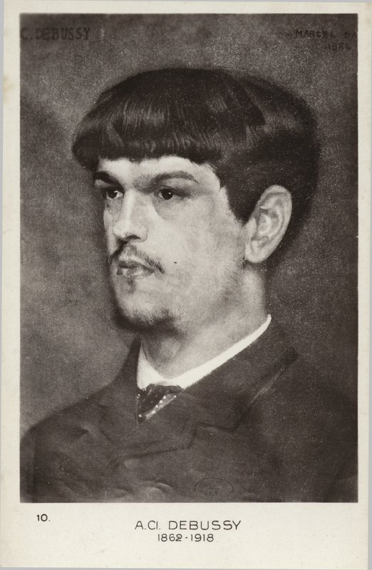 Claude Debussy, Franse componist (1862-1918) door Marcel Andre Baschet