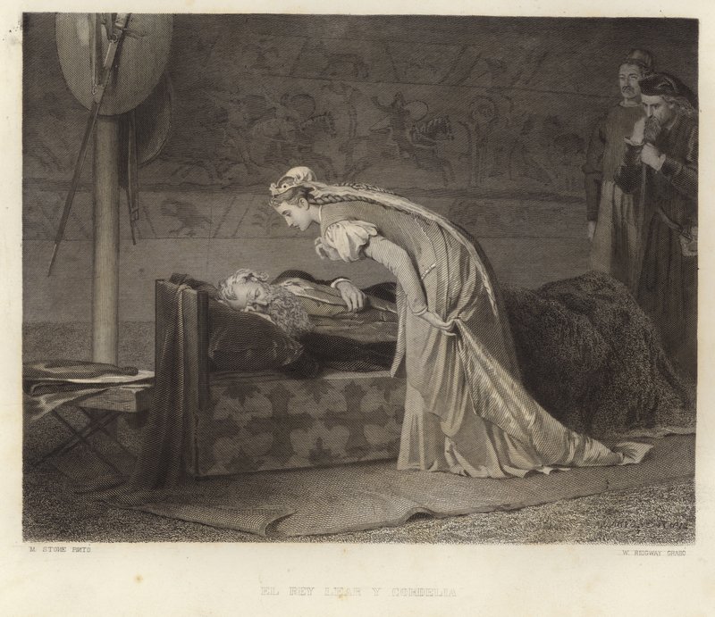 Koning Lear en Cordelia door Marcus Stone