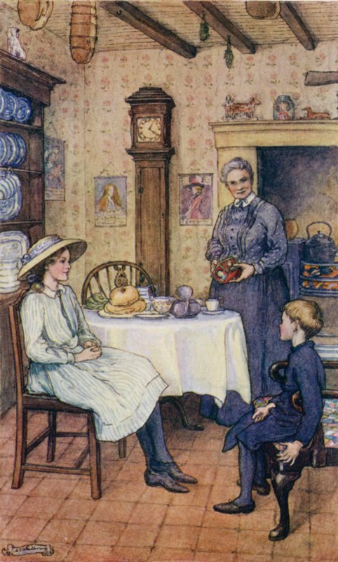 Scène uit The Slowcoach door Mary V. Wheelhouse