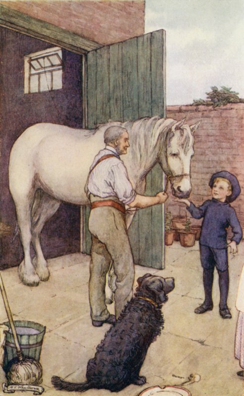 Scène uit The Slowcoach door Mary V. Wheelhouse