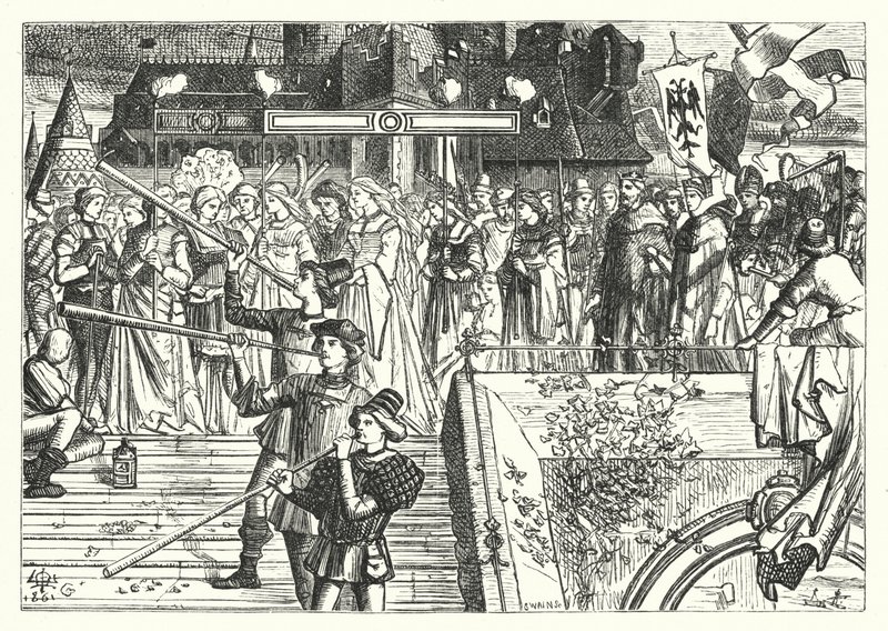 De Dode Bruid door Matthew James (attr. to) Lawless