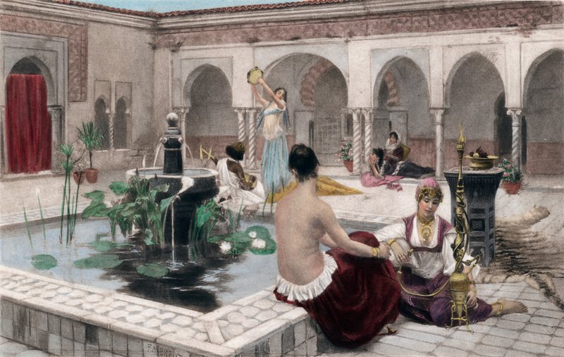 In de Harem door Ferdinand Max Bredt