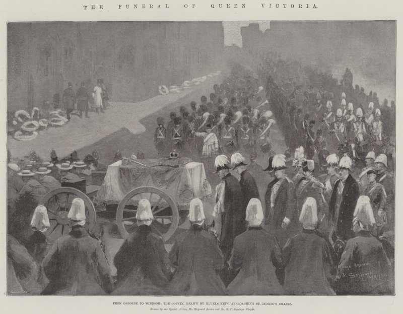 De Begrafenis van Koningin Victoria door Maynard Brown