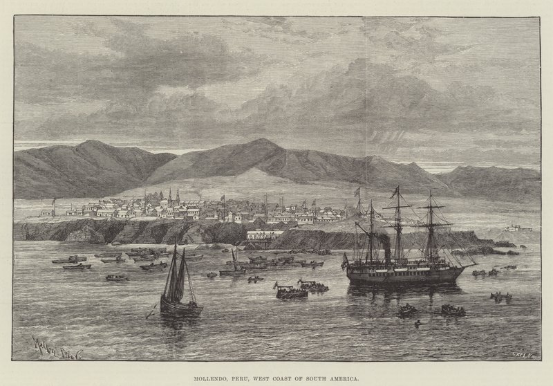 Mollendo, Peru, westkust van Zuid-Amerika door Melton Prior